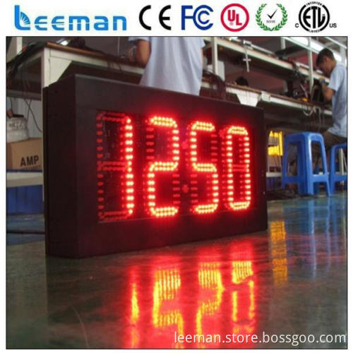 red led wall clock outdoor clock movement led wall digital clock sign